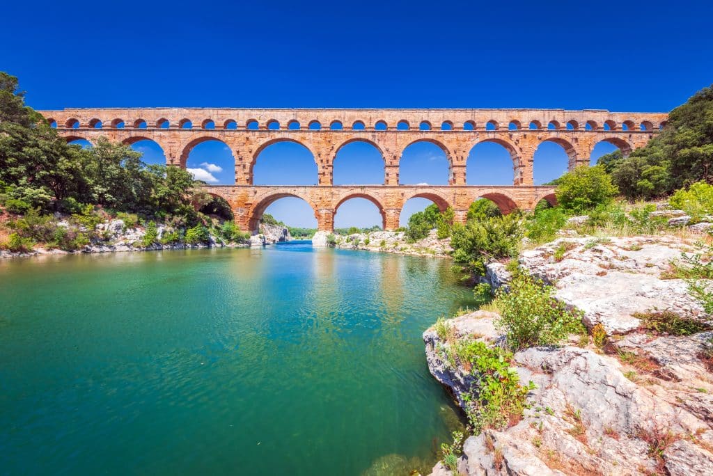 pont du Gard en Occitanie près du camping